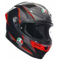 AGV K6 S Slashcut Black Red Helmet
